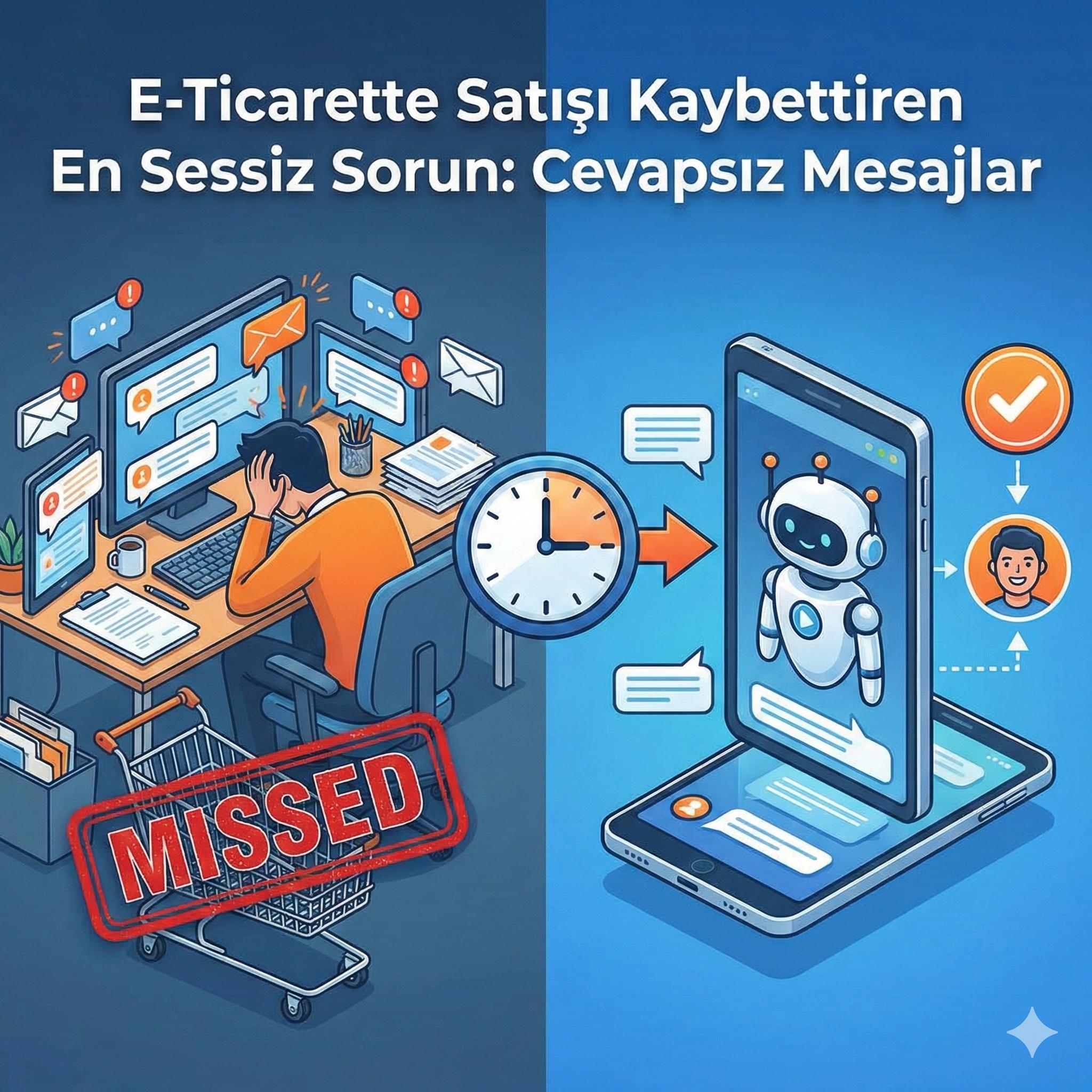 E-Ticarette Satışı Kaybettiren En Sessiz Sorun: Cevapsız Mesajlar